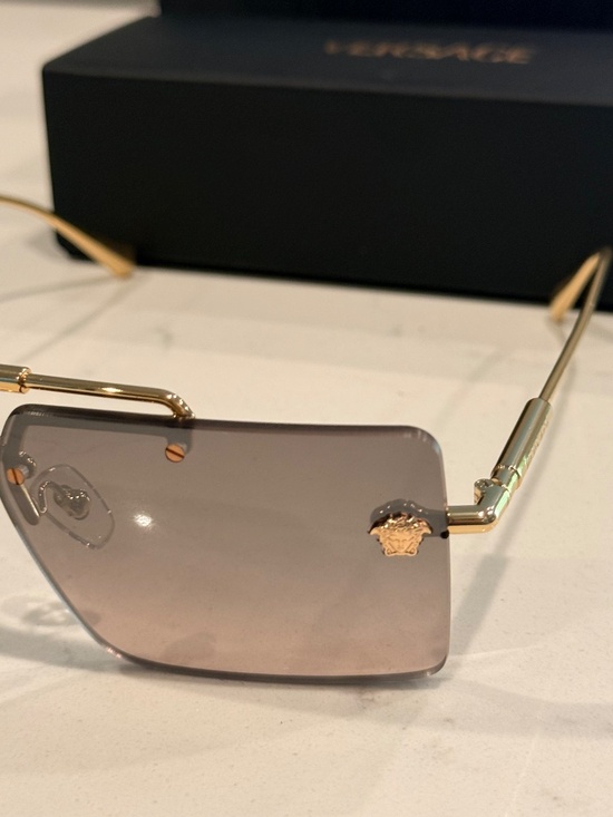 Versace *BRAND NEW* Full Set 0VE2245 Sunglasses Gold Frame, Gray Lenses, 60MM main image 9